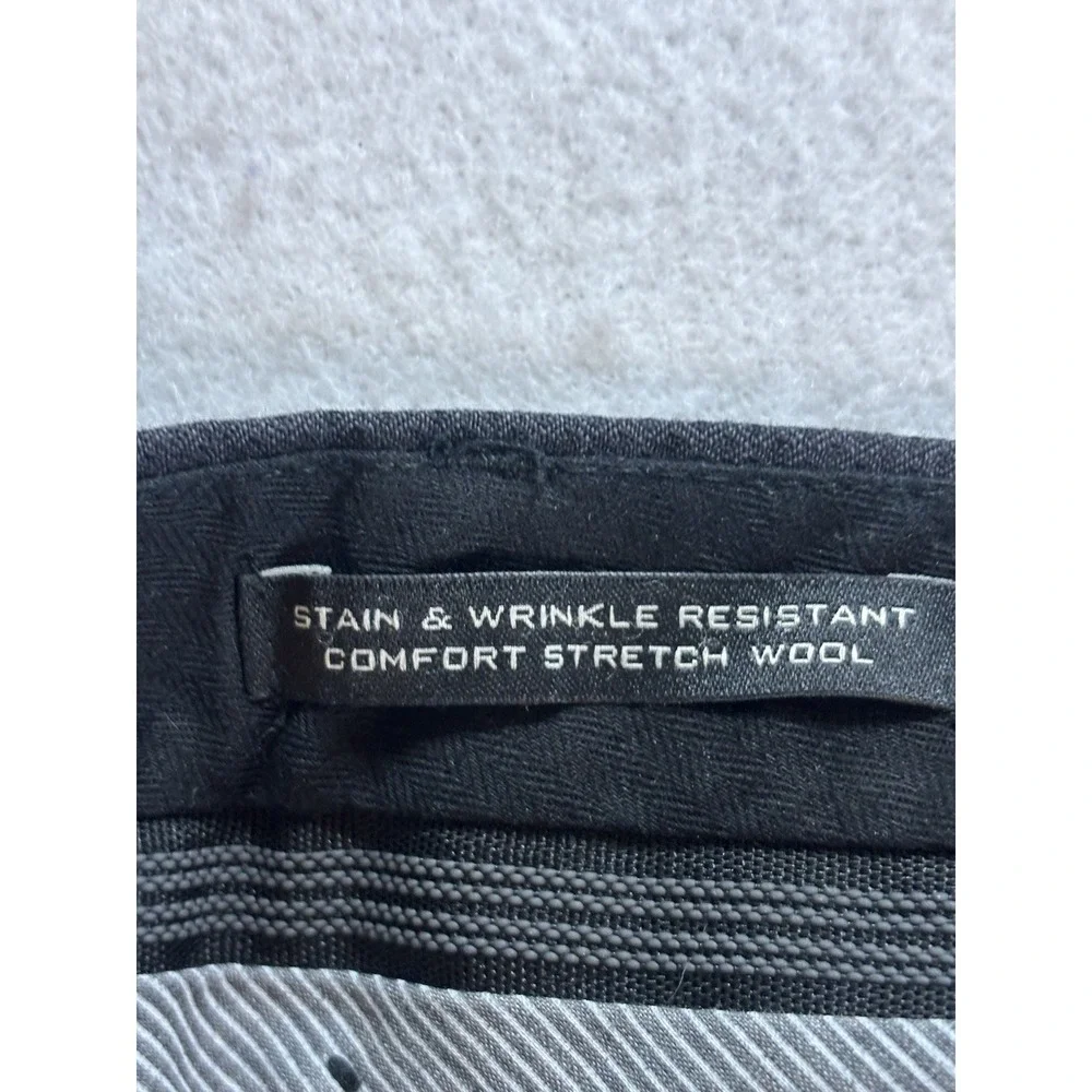 Banana Republic Slim‎ Fit Men's 28x27 Comfort Stretch Wool Slacks Black Luxury